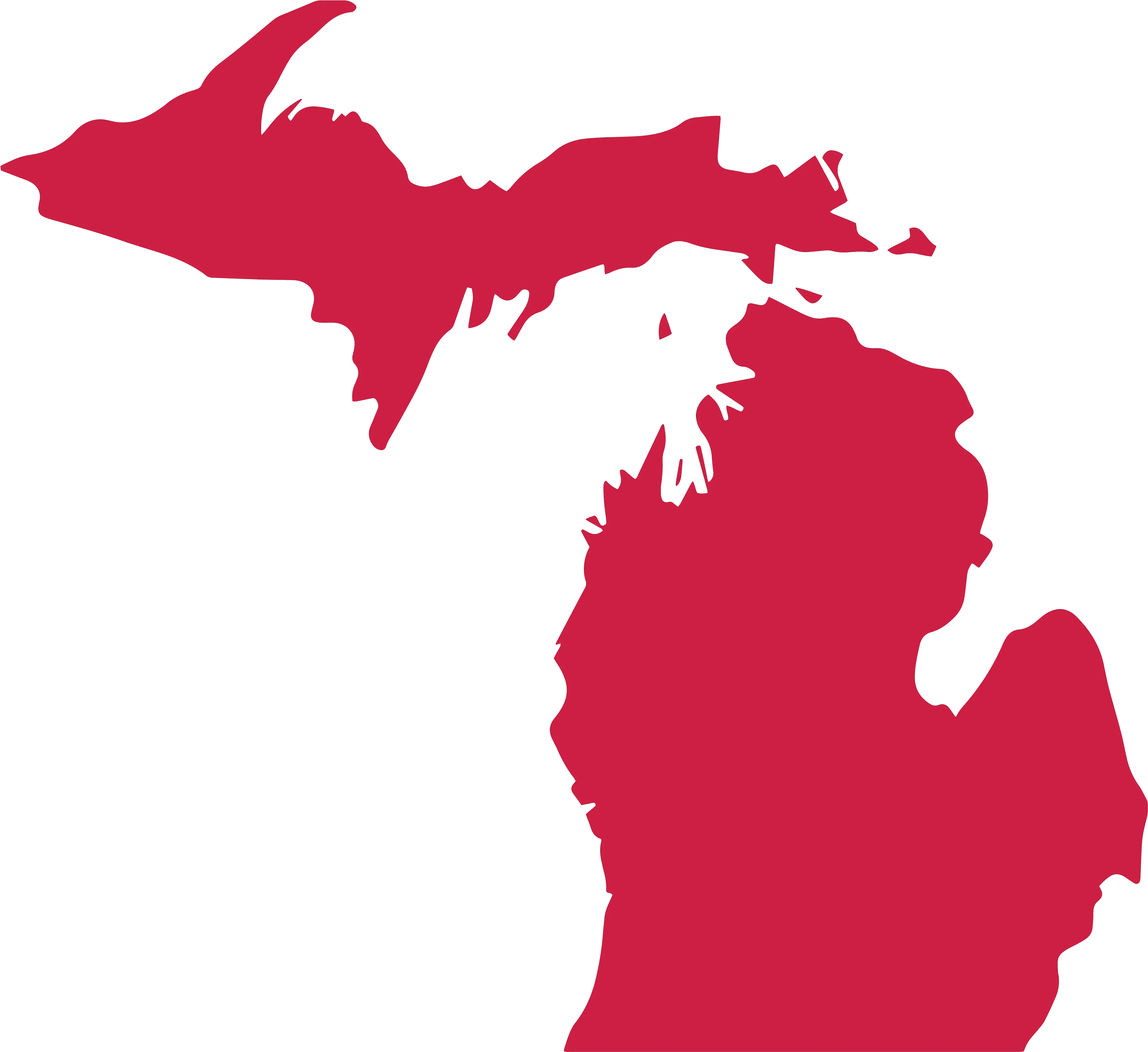 State Of Michigan Png Image With No Michigan Department Of Human Services Michigan Outline Png