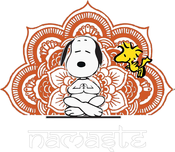 Snoopy Peanuts Woodstock Funny Yoga Pose Namaste T Shirt Snoopy Namaste Png Snoopy Transparent