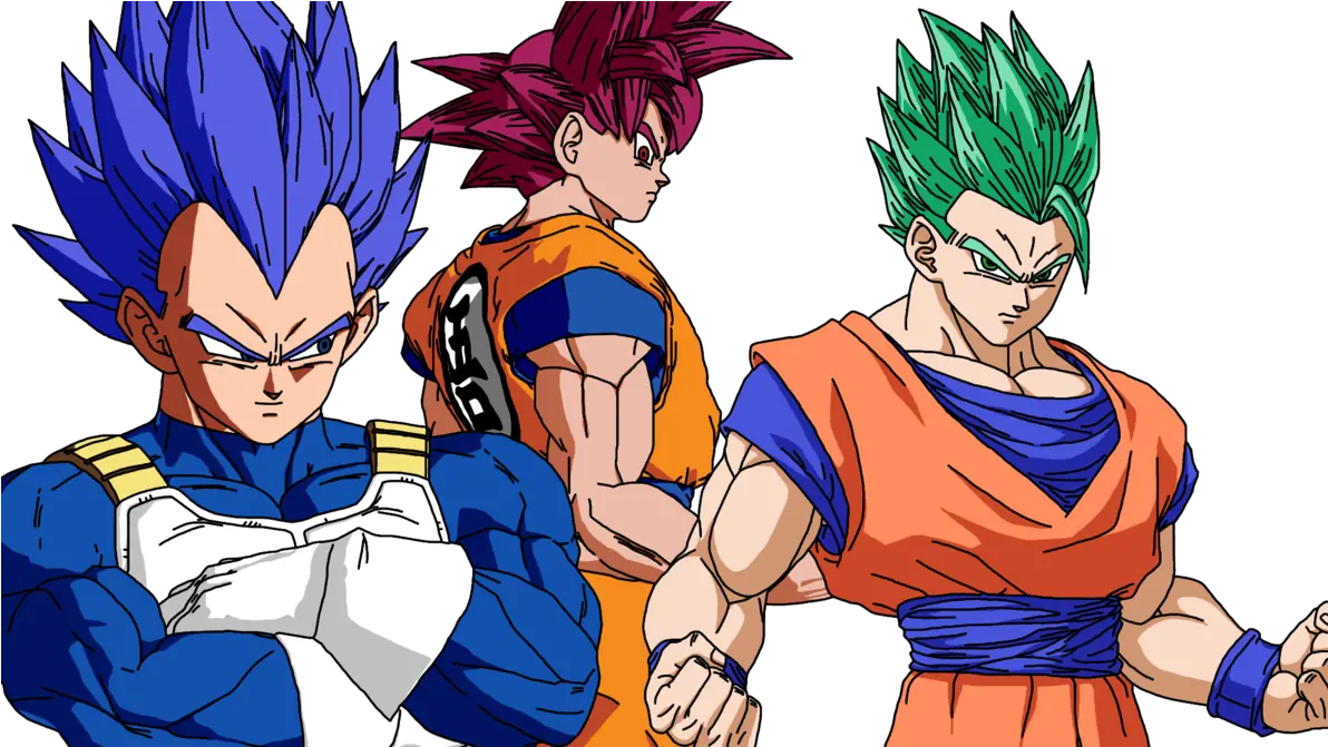 Fanmade Ssg Goku Vegeta And Gohan Trace Gohan Dragon Ball Fighterz Png Goku And Vegeta Png