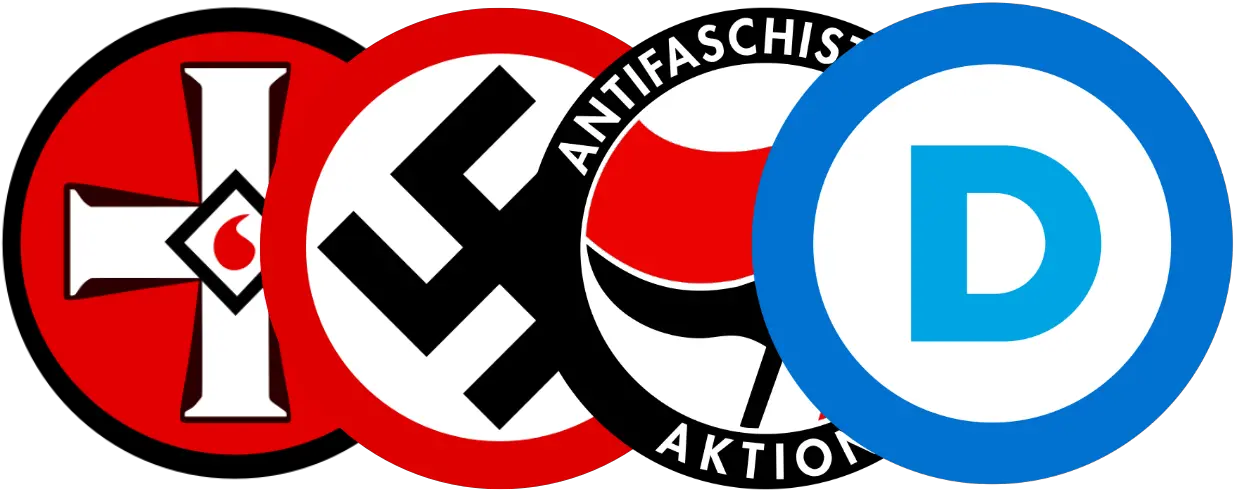 Antifa The Democrat Party Blackshirts Cwr 561 And 559 Democratic Party Is Nazi Party Png Communist Logos