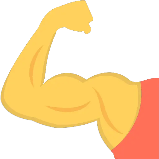 Vector Icons Designed Strong Arm Emoji Png Muscle Vector Icon