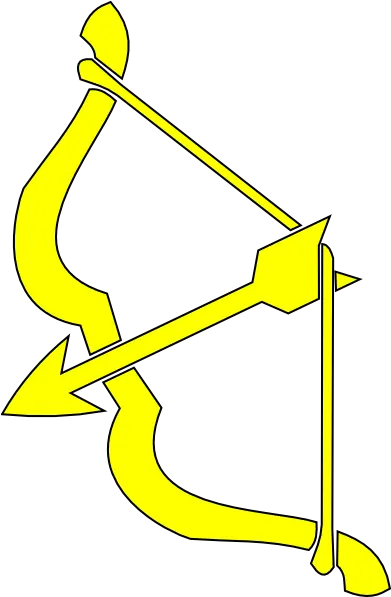 Yellow Bow N Arrow Clip Art Bow N Arrow Png Bow And Arrow Logo