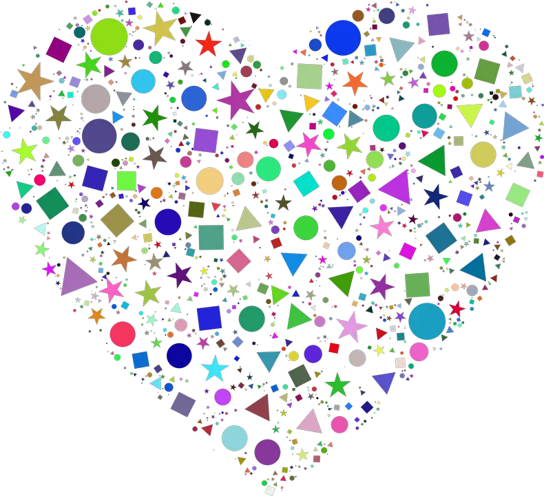 Free Photo Heart Shapes Abstract Love Geometric Confetti Girly Png Geometric Shapes Png