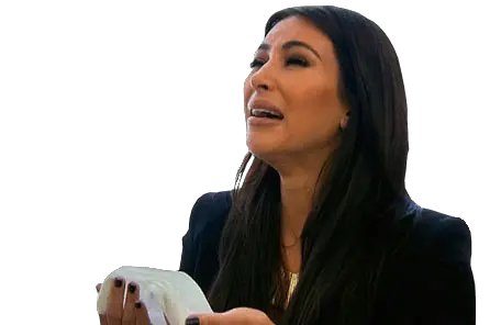 Clipart 77437 Kim Kardashian Crying Sticker Png Kim Kardashian Png