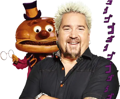 Flavor Town Jojou0027s Bizarre Adventure Know Your Meme Mayor Mccheese Png Guy Fieri Transparent