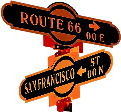 Route 66 Street Sign Stylized Colors Kids T Shirt Language Png Route 66 Logo