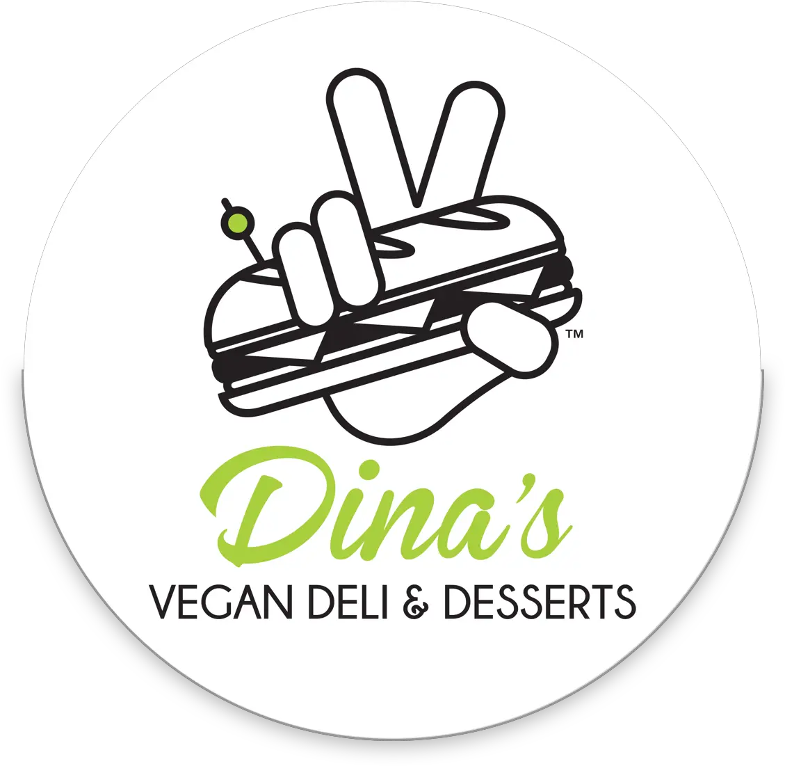 Dinau0027s Vegan Deli Home V Sign Png Vegan Logo Png