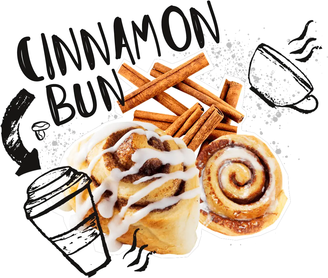 Free Trial Messy Bun Cinnamon Bun Coffee Cinnamon Roll Png Cinnamon Roll Png