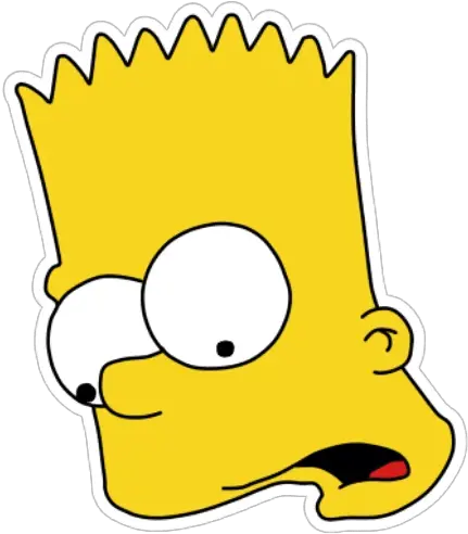 Bart Simpson As A Doctor Sticker Mania Bart Simpson Open Mouth Png Bart Simpson Png