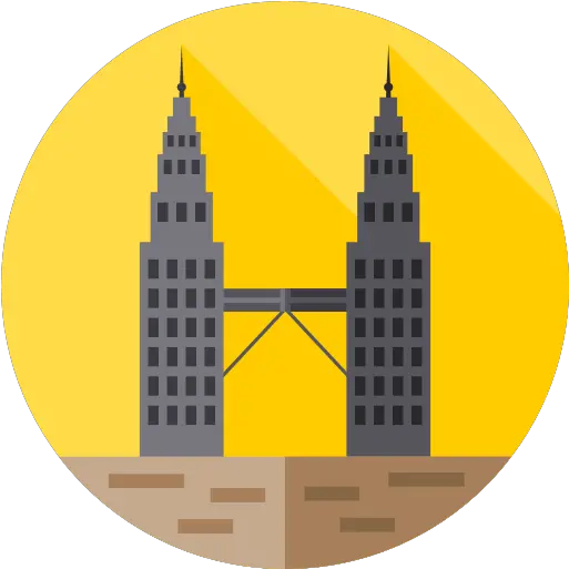 Petronas Towers Free Monuments Icons Twin Tower Klcc Icon Png Twin Towers Png