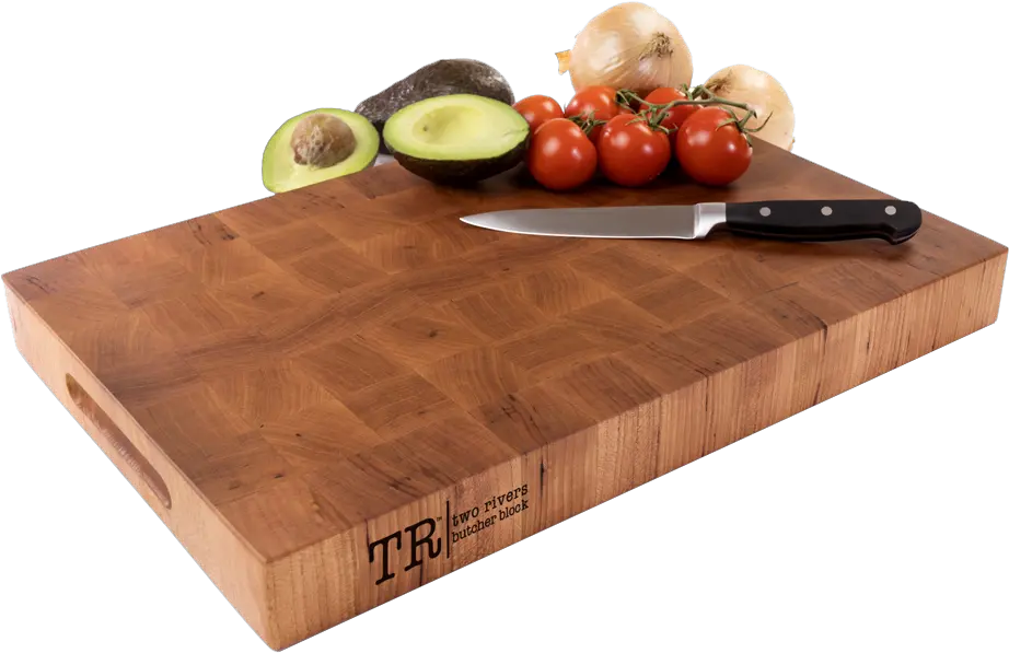 Download Butcher Block Cutting Boards Cutting Board With Food Png Cutting Board Png