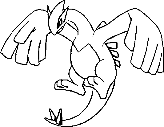 Lugia Coloring Page Coloringcrewcom Pokemon Lugia Png Lugia Png