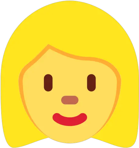 U200d Woman Blond Hair Emoji Donna Bionda Emoji Png Blonde Girl Icon