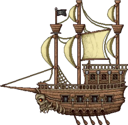 Coin Gun Terraria Pirate Invasion Ship Png Terraria Logo Hd