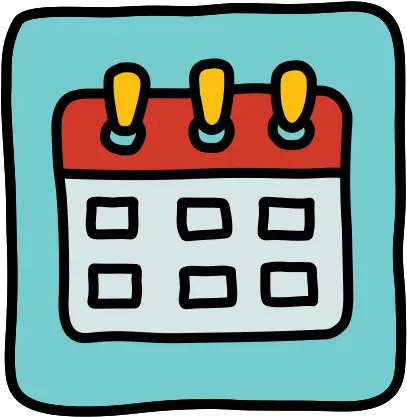 Calendar Icon In Doodle Style Cute Hand Drawn Calendar Icon Png Font Awesome Calendar Icon