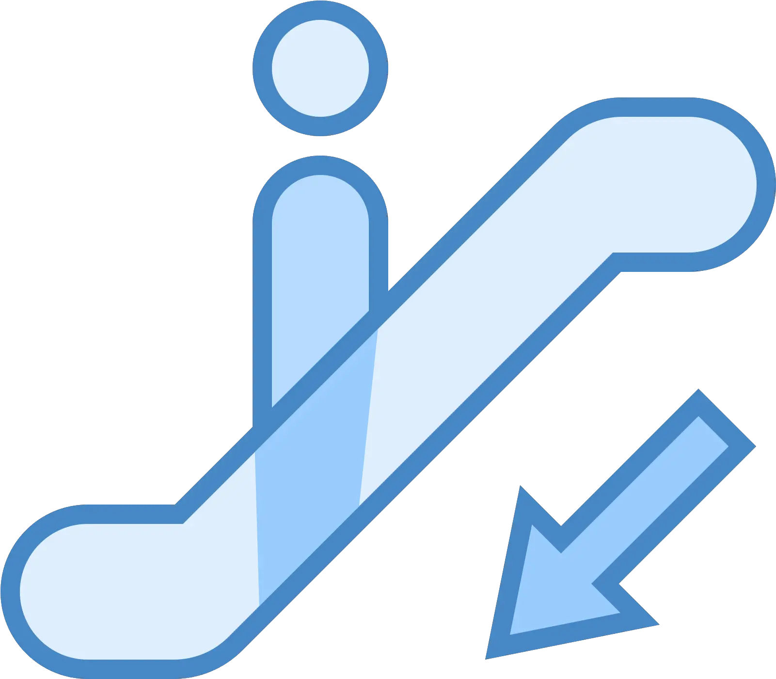 Download Hd Escalator Down Icon Escalator Up Icon Blue Escalation Icon Png Down Icon