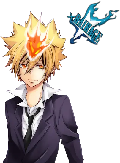 Download Sawada Tsunayoshi Colored Manga Hd Png Giotto Vongola Manga Transparent