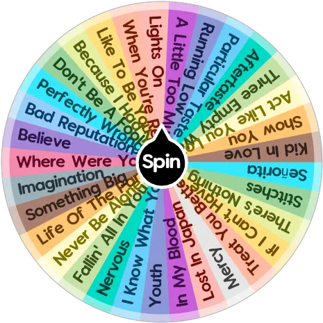 Shawn Mendes Songs To Listen Spin The Wheel App Circle Png Shawn Mendes Png