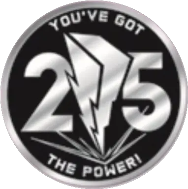 Pr 25 Coin Logo Icon Power Rangers 2018 Mini Wall Calendar Png Ranger Icon