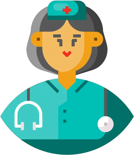 Avatar Female Frontliner Medical Icon Flat Nurse Png Nurse Icon Free