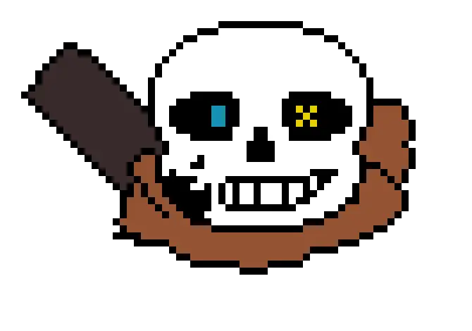 Ink Sans Pixel Art Grid Ink Sans Pixel Art Png Sans Head Png