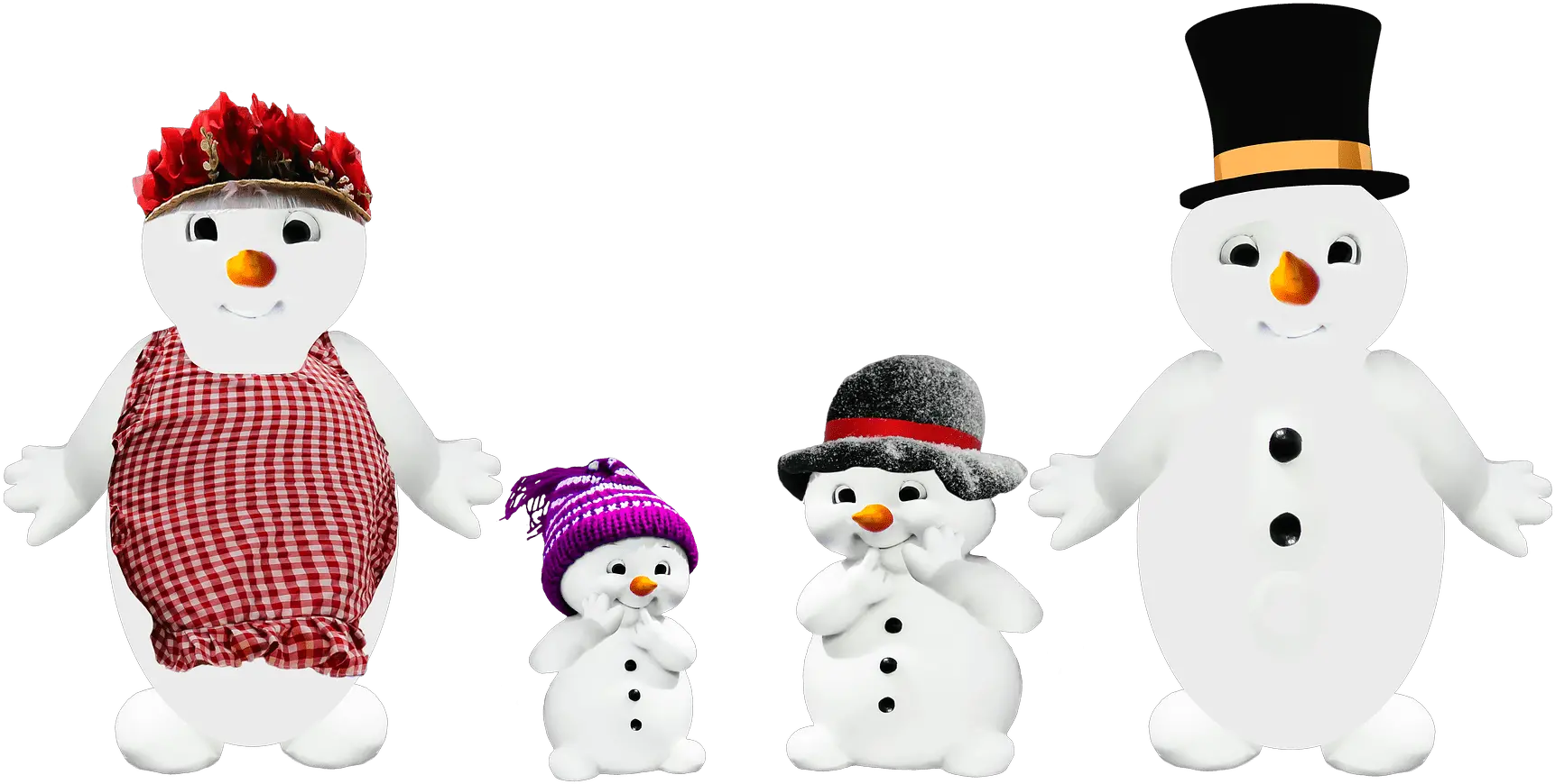 Snowman Family Transparent Png Snowman Snowman Transparent Background