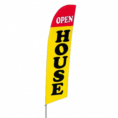Bowflag Stock Design Open House Flag Banner Display Png