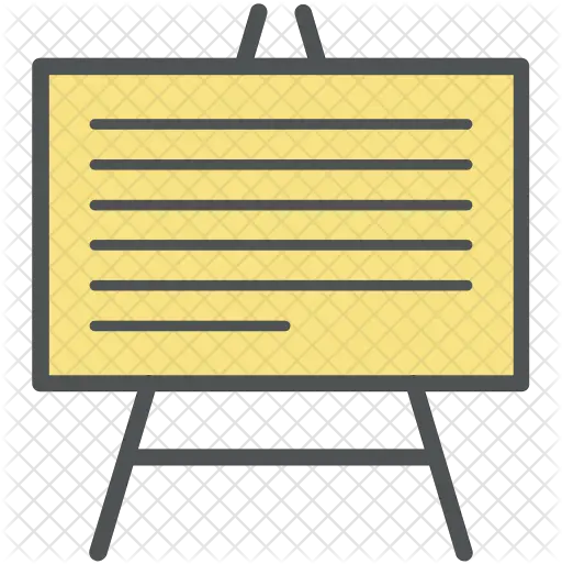 Chalkboard Icon Of Colored Outline Clip Art Png Chalk Board Png