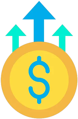 Dollar Growth Icon Of Flat Style Dollar Growth Icon Png Growth Png