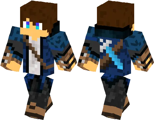 Cool Hunter With A Diamond Sword Minecraft Skin Minecraft Sword Skin Png Minecraft Diamond Sword Png