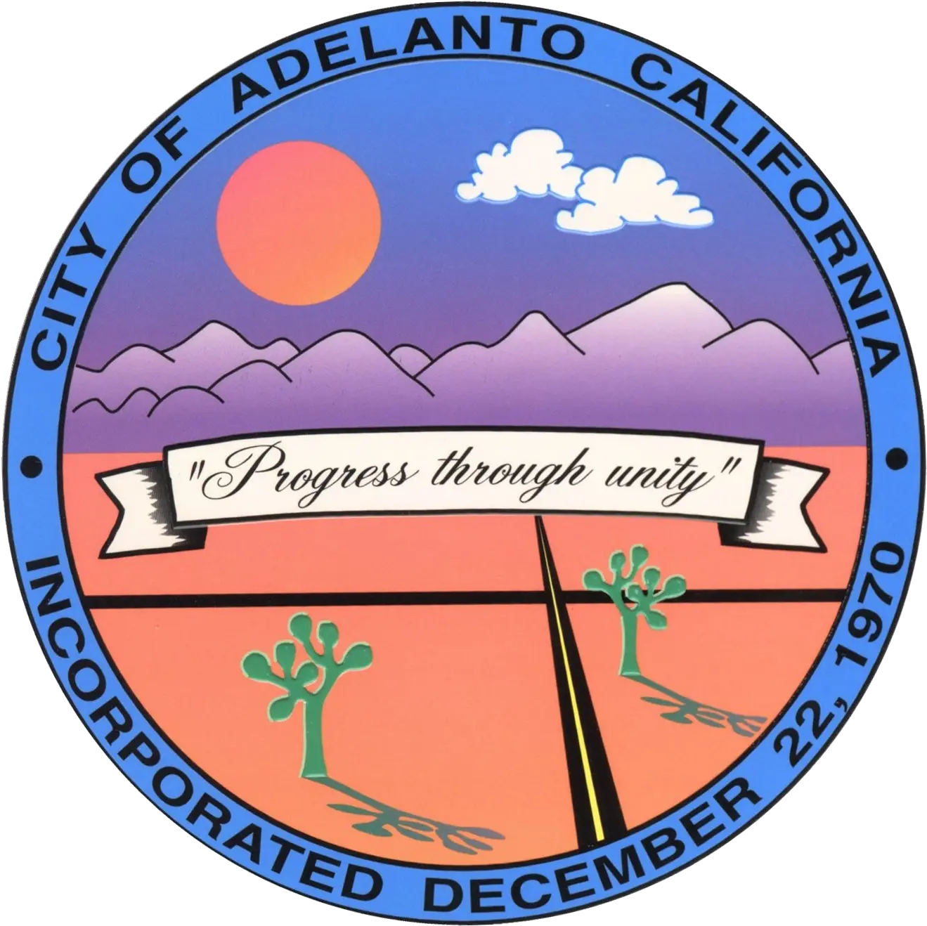 Seal Of Adelanto California City Of Adelanto Logo Png Rated R Png