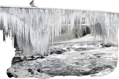 Icicle Bridge Waterfall Png Icicle Png