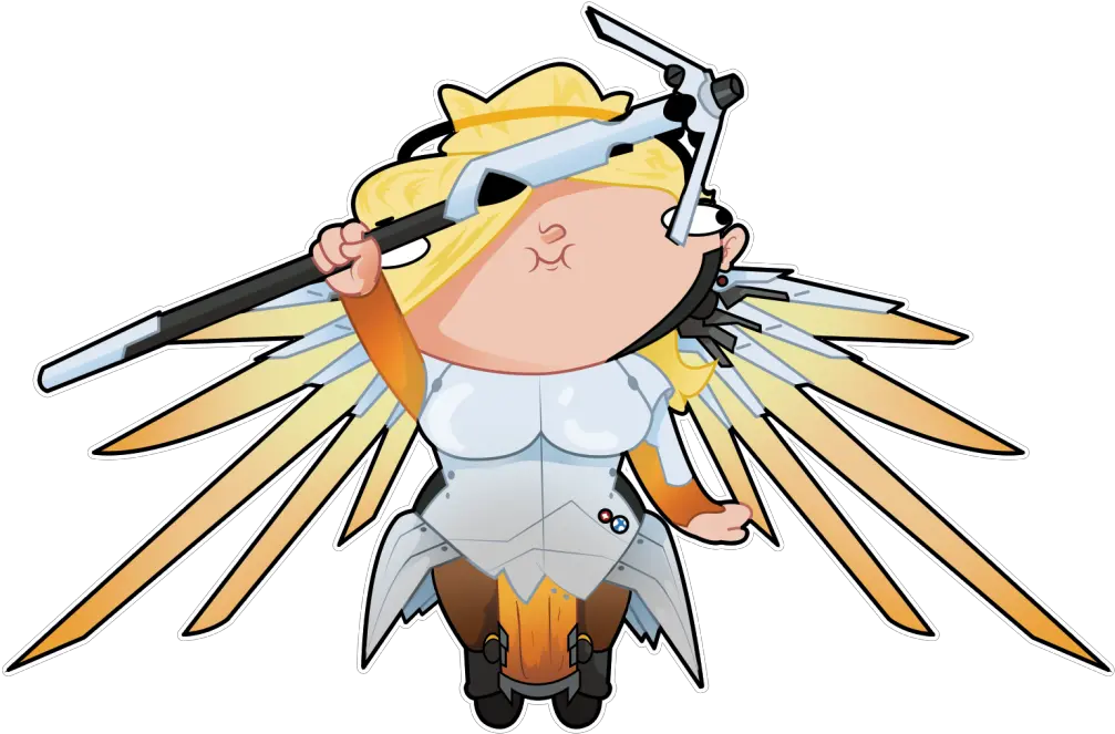 Mercy Emotes Transparent Png Image With Overwatch Mercy Cute Png Mercy Transparent