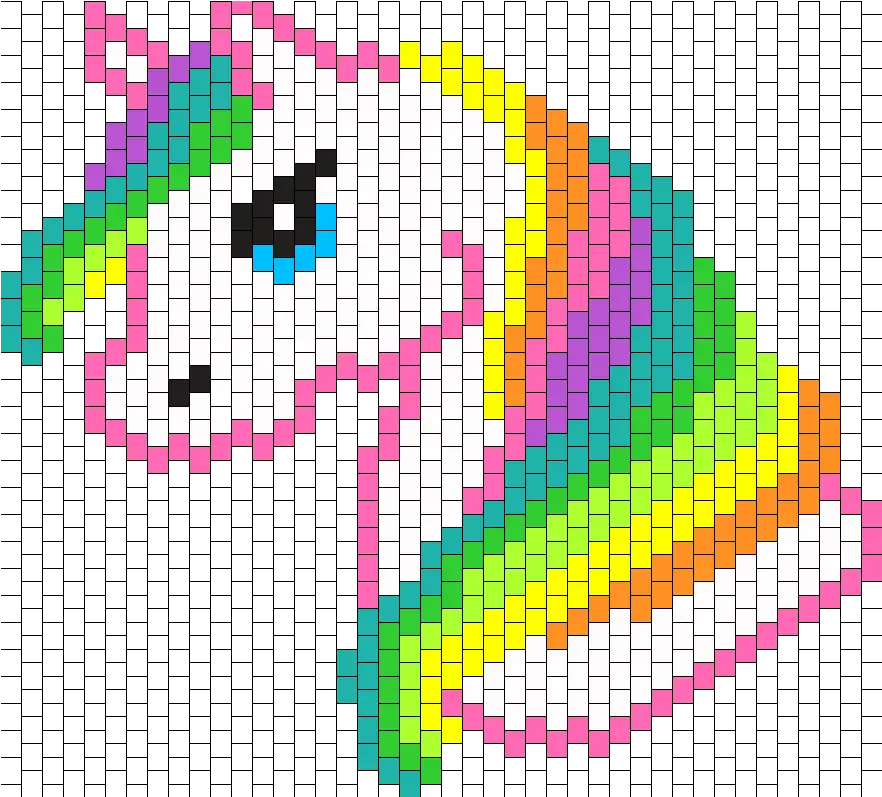 Kandi Patterns View User Unicorn Beads Pattern Png Kappa Icon 16x16