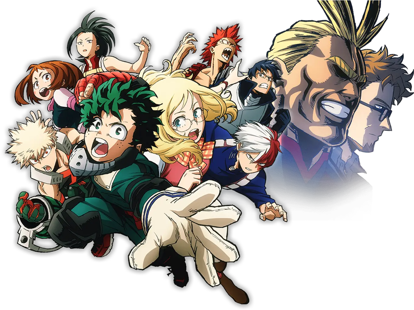 Two Heroes Hd Boku No Hero Academia Png Midoriya Png