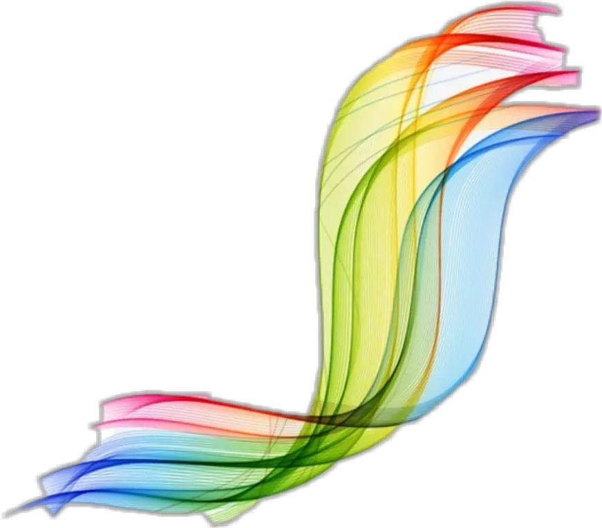 Rainbow Vector Swirl Swoosh Vector Transparent Rainbow Logo Png Swirl Transparent Background