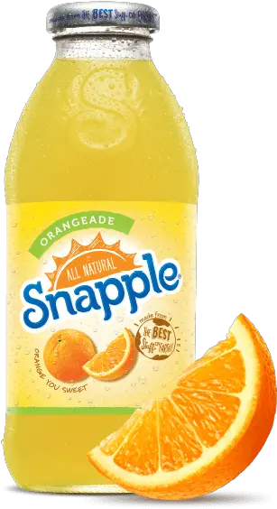 Snapple Orangeade Juice Drink Orange Snapple Png Snapple Png