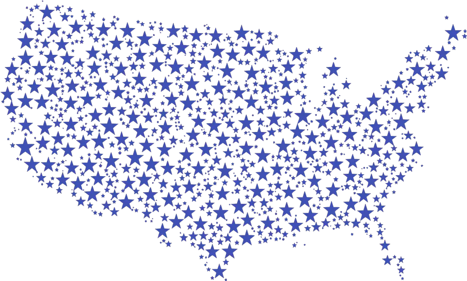 Free Photo Blue United States Usa Map Land America Stars United States In Stars Png America Map Icon