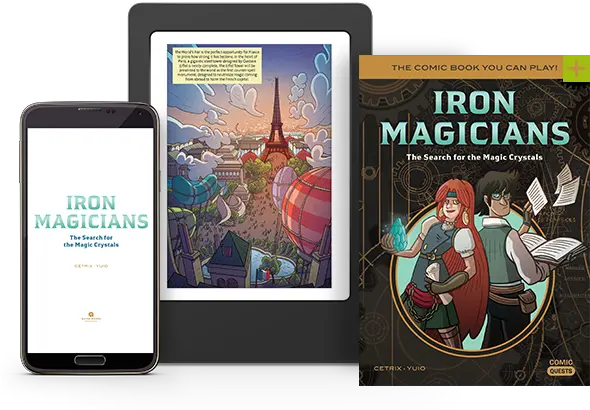 Iron Magicians The Search For Magic Crystals Quirk Magic Quest Graphic Novel Png Magic Book Png