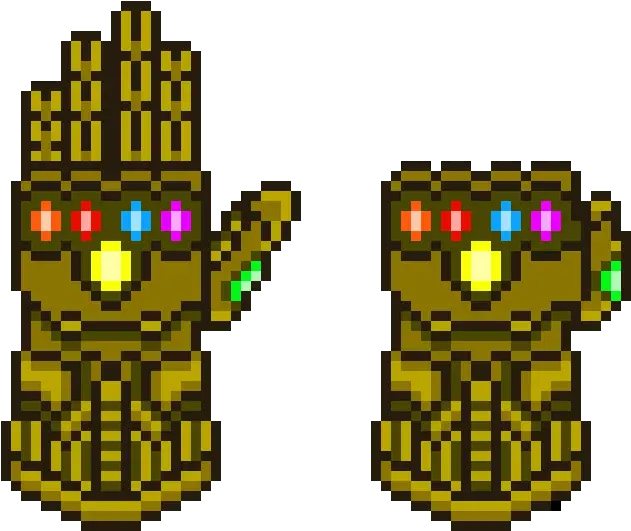 Infinity Gauntlet Pixel Art Maker Minecraft Infinity Gauntlet Pixel Art Png Infinity Gauntlet Logo