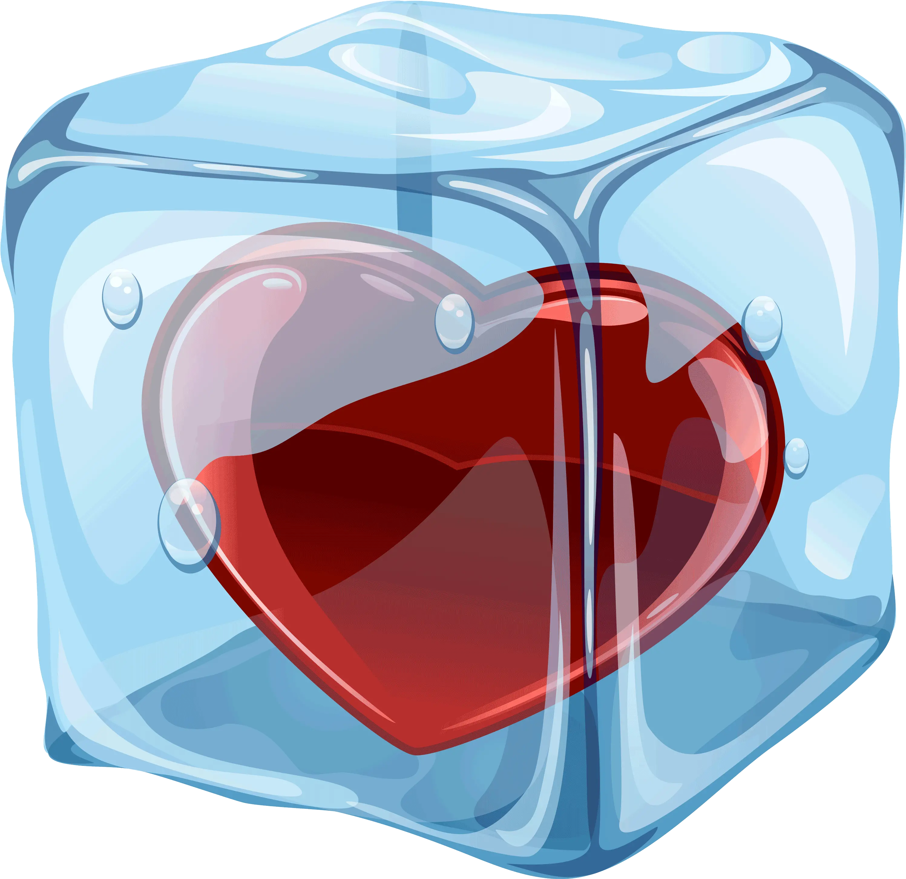 Heart In Ice Cube Png Clipart Heart In Ice Cube Cube Transparent Background