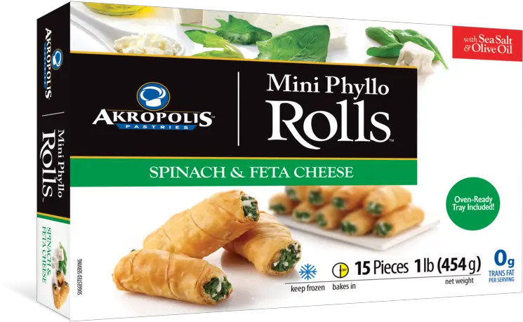 Akropolis Spinach Mini Rolls Png