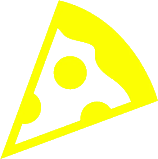 Yellow Pizza 3 Icon Free Yellow Food Icons Black And Pink Pizza Icon Png Turbo Icon