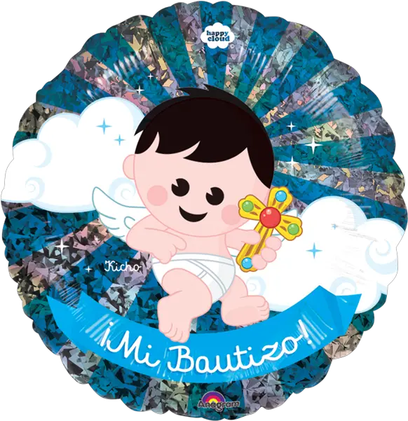 Globo Mi Bautizo Niño Clipart Full Size Clipart 2498417 Happy Cloud Globo Png Globo Png