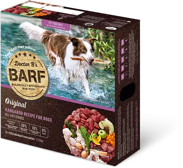 Dr Billinghurst Barf Kangaroo 272kg 12 Portions Barf Dog Food Png Dog Food Png