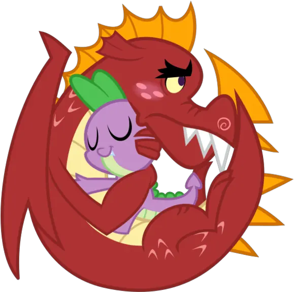 1136577 Artistchangeling 209458 Ball Blushing Cute Mlp Spike X Garble Png Cute Dragon Png