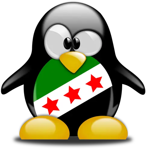 Syrian Tux Public Domain Vectors Penguin Graphic Png Linux Tux Icon