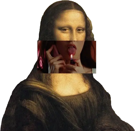 Ebic This Took Me A While To Make Into Png Oof Mona Lisa Dna Oof Png