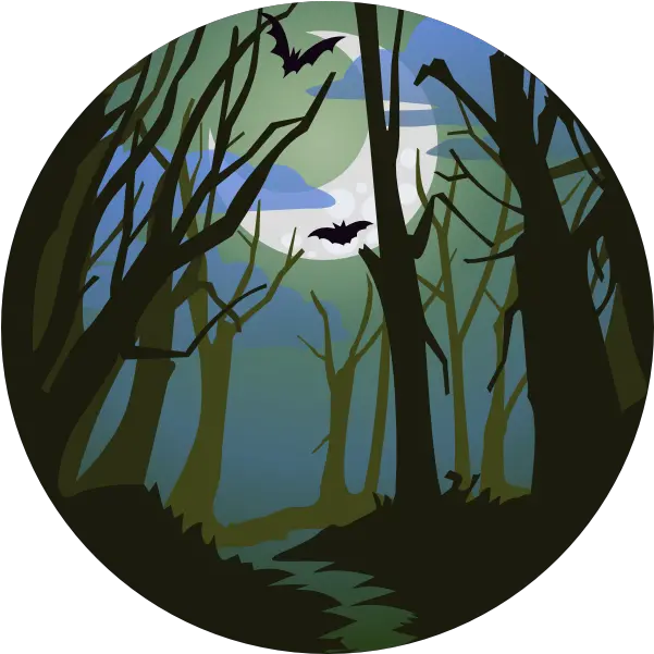 Treehouse Halloween Party Circle Png Spooky Tree Png