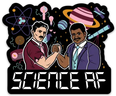 Science Af Vinyl Decal Cartoon Png Neil Degrasse Tyson Png